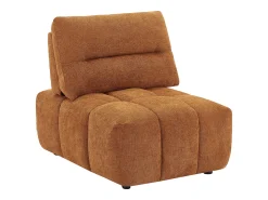 Sillón reclinable en tela texturizada terracota APOLIU