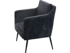 Sillón reclinable MCW-H93a, tela/textil gris oscuro