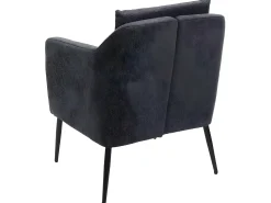 Sillón reclinable MCW-H93a, tela/textil gris oscuro