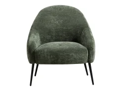 Sillón recto en tela texturizada color verde RIBEDI