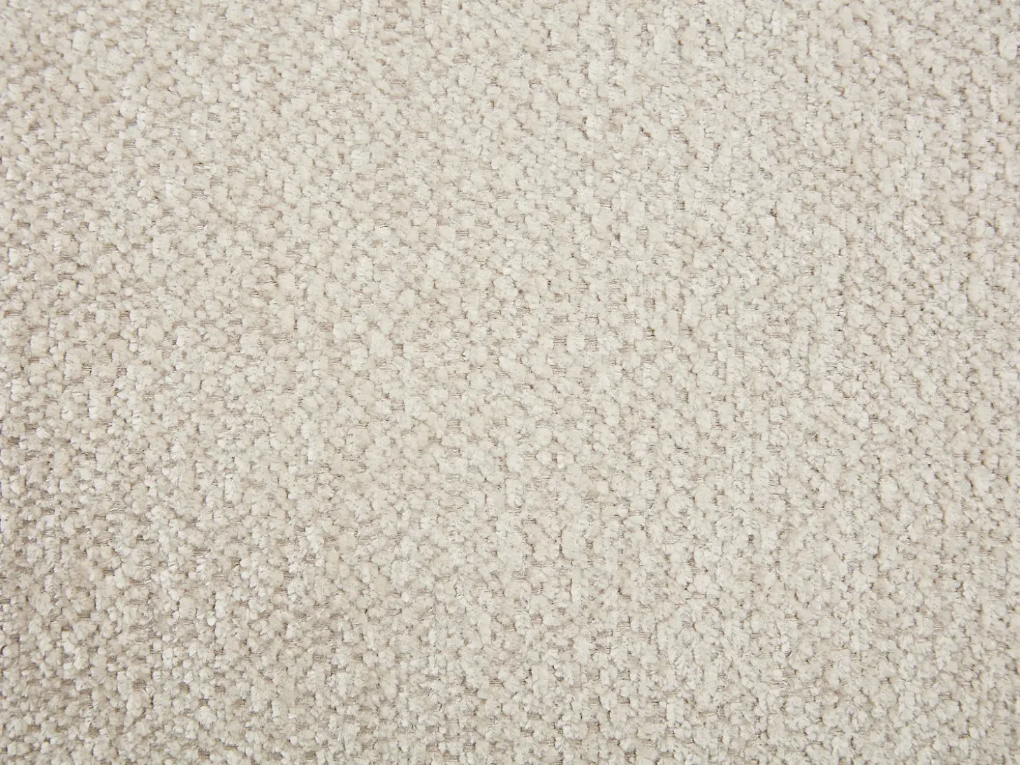 Sillón redondeado de tela jaspeada color beige LANITO