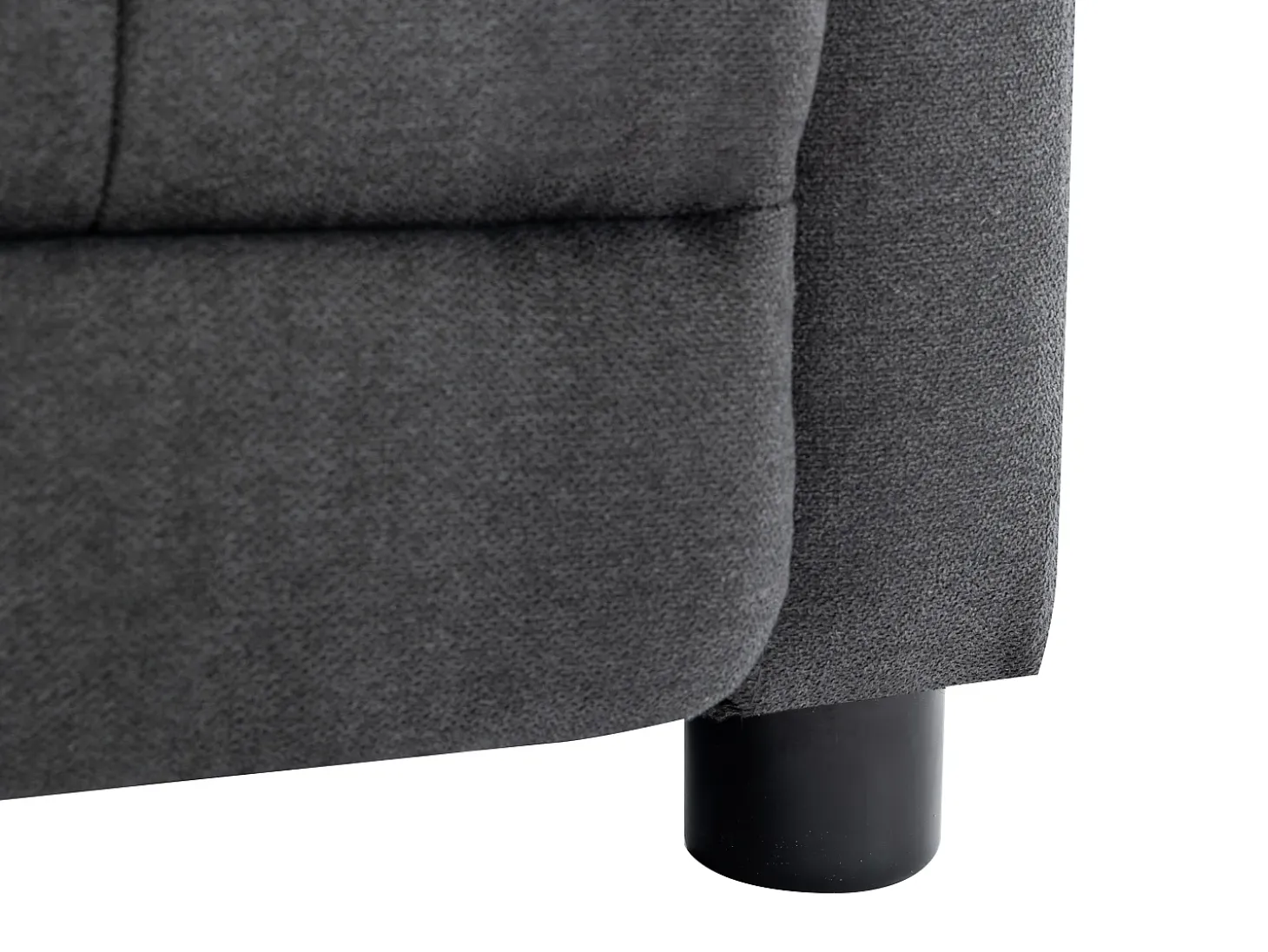 Sillón relax de tela acolchada color gris antracita JARAMILO