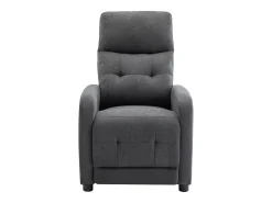 Sillón relax de tela acolchada color gris antracita JARAMILO