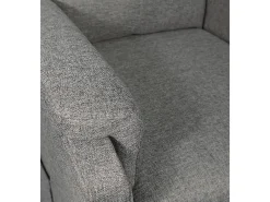 Sillón relax de 101x75x74 cm de tela con motor eléctrico y eleva personas en gris Delta
