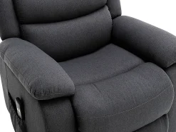 Sillón relax eléctrico de tela antracita NADINE