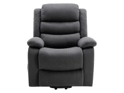 Sillón relax eléctrico de tela antracita NADINE