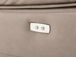 Sillón relax eléctrico de tela gris topo con 1 puerto USB DOLENE
