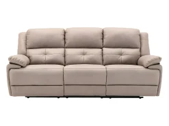 Sillón relax eléctrico de tela gris topo con 1 puerto USB DOLENE