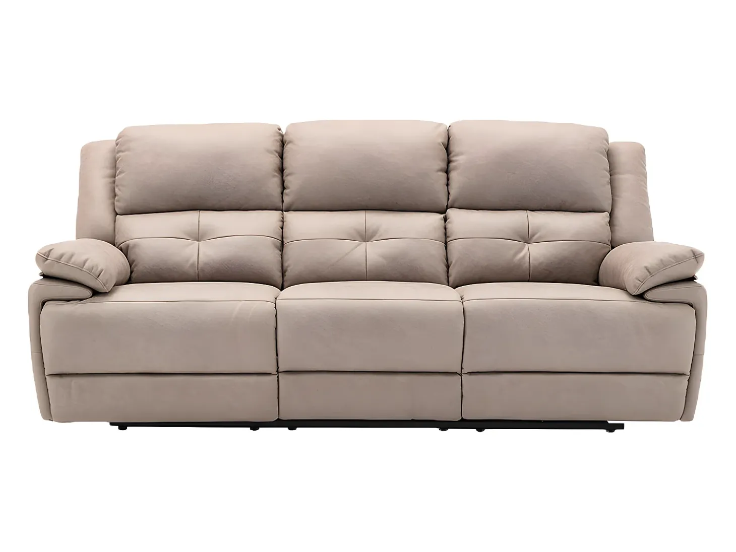 Sillón relax eléctrico de tela gris topo con 1 puerto USB DOLENE