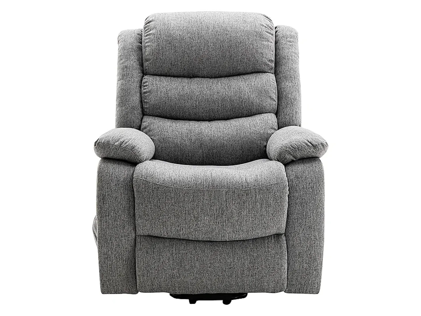 Sillón relax eléctrico de tela gris claro NADINE