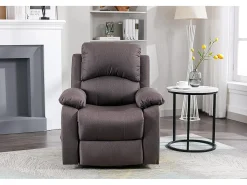 Sillón Relax Función Auto-Ayuda, Reclinación Eléctrica, Masaje Y Termoterapia, Marrón