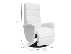 Sillón relax manual blanco NELSON