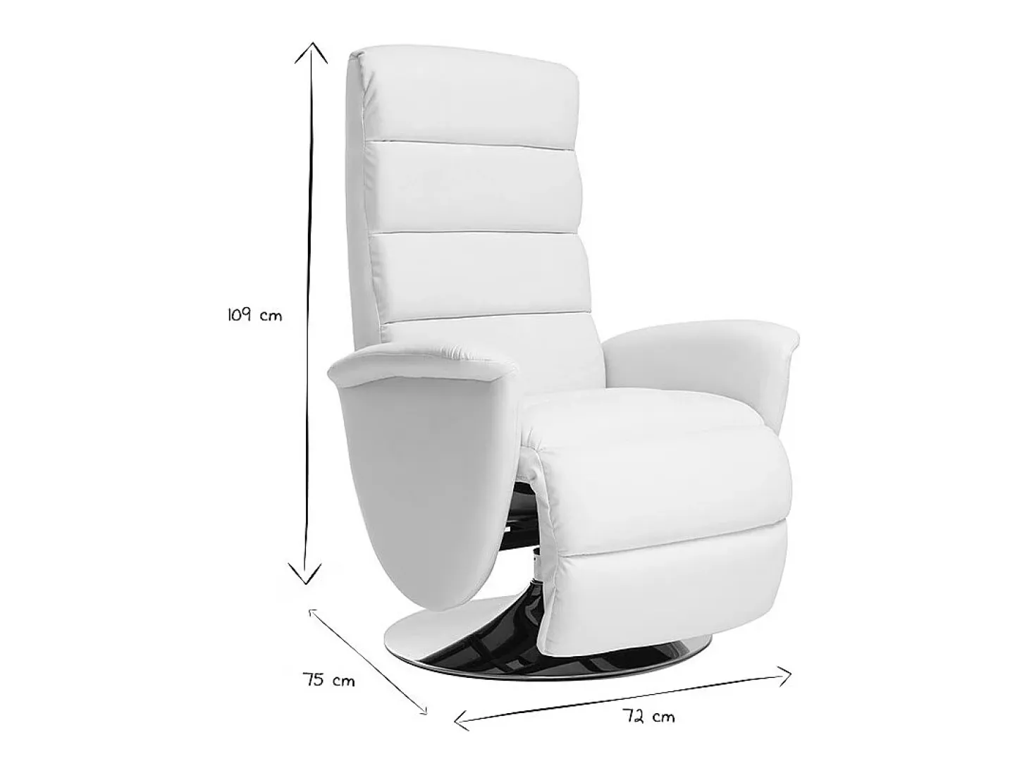 Sillón relax manual blanco NELSON