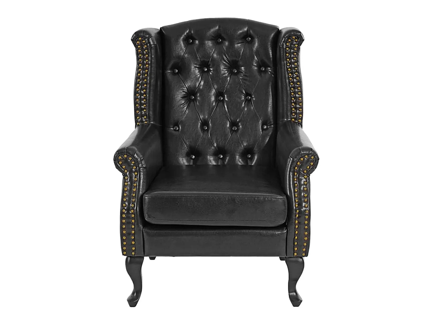 Sillón relax Oxford, negro sin otomana