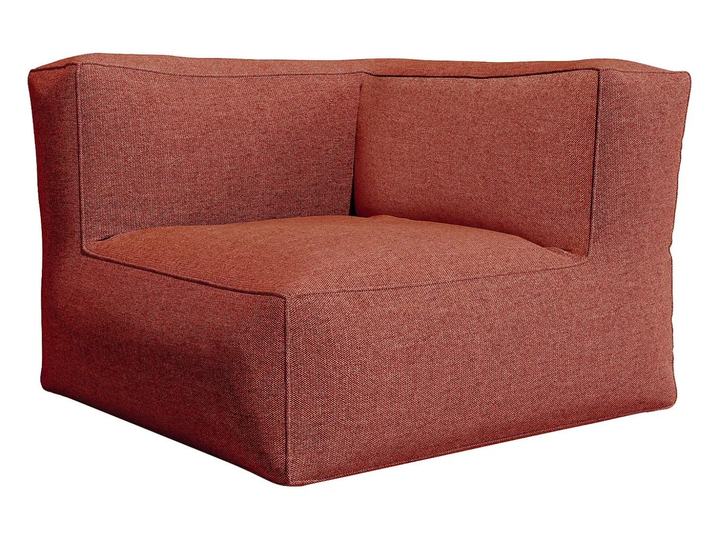 Sillón rinconera de jardín de tela - Terracota - NOUMARA de MYLIA