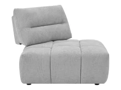 Sillón rinconera regulable en tela texturizada gris claro APOLIU