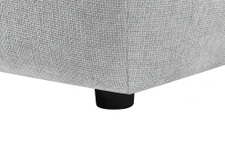 Sillón rinconera regulable en tela texturizada gris claro APOLIU