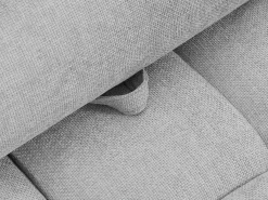 Sillón rinconera regulable en tela texturizada gris claro APOLIU