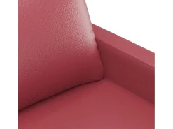 Sillón Rojo Burdeos 60 cm Piel Sintética