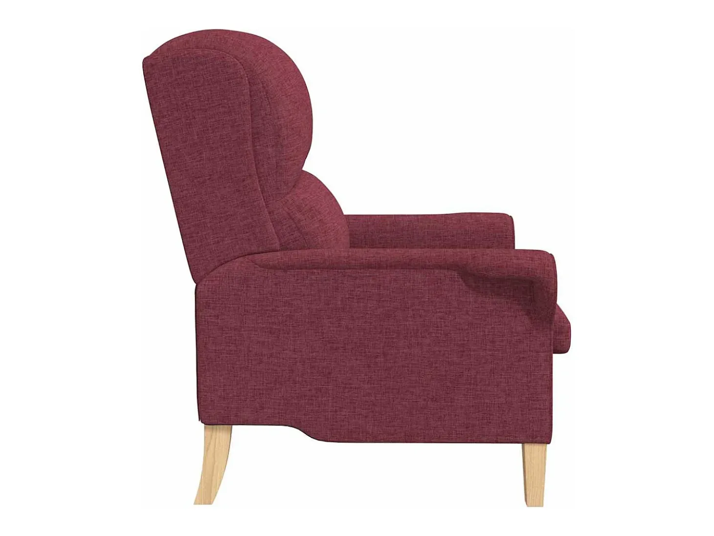 sillón Rojo vino tinto 76 x 94 x 102 cm tela