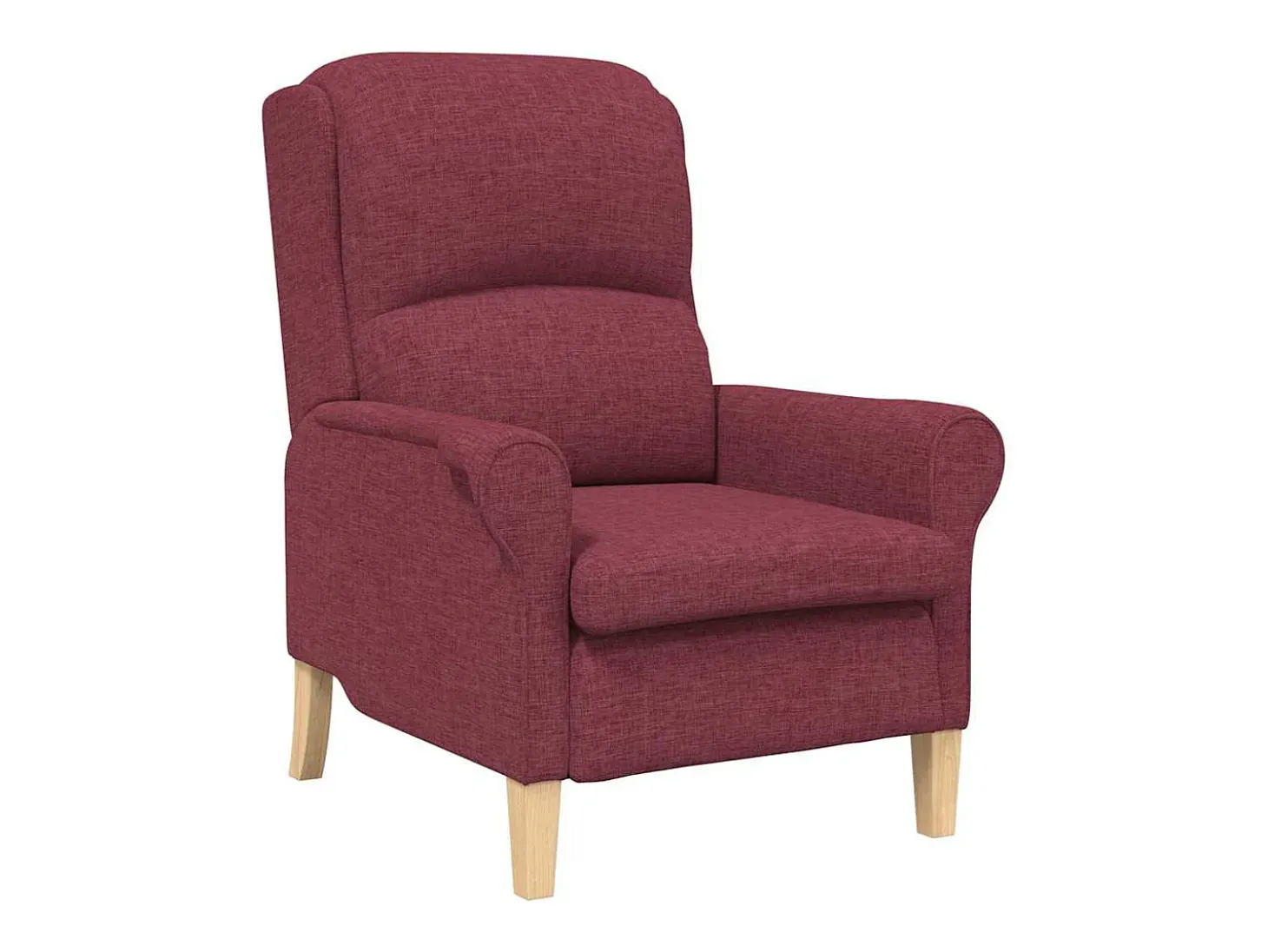 sillón Rojo vino tinto 76 x 94 x 102 cm tela