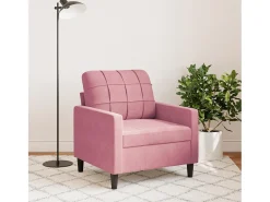 Sillón Rosa 60 cm Terciopelo