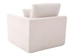 Sillón sencillo con cojín de pana - Beige