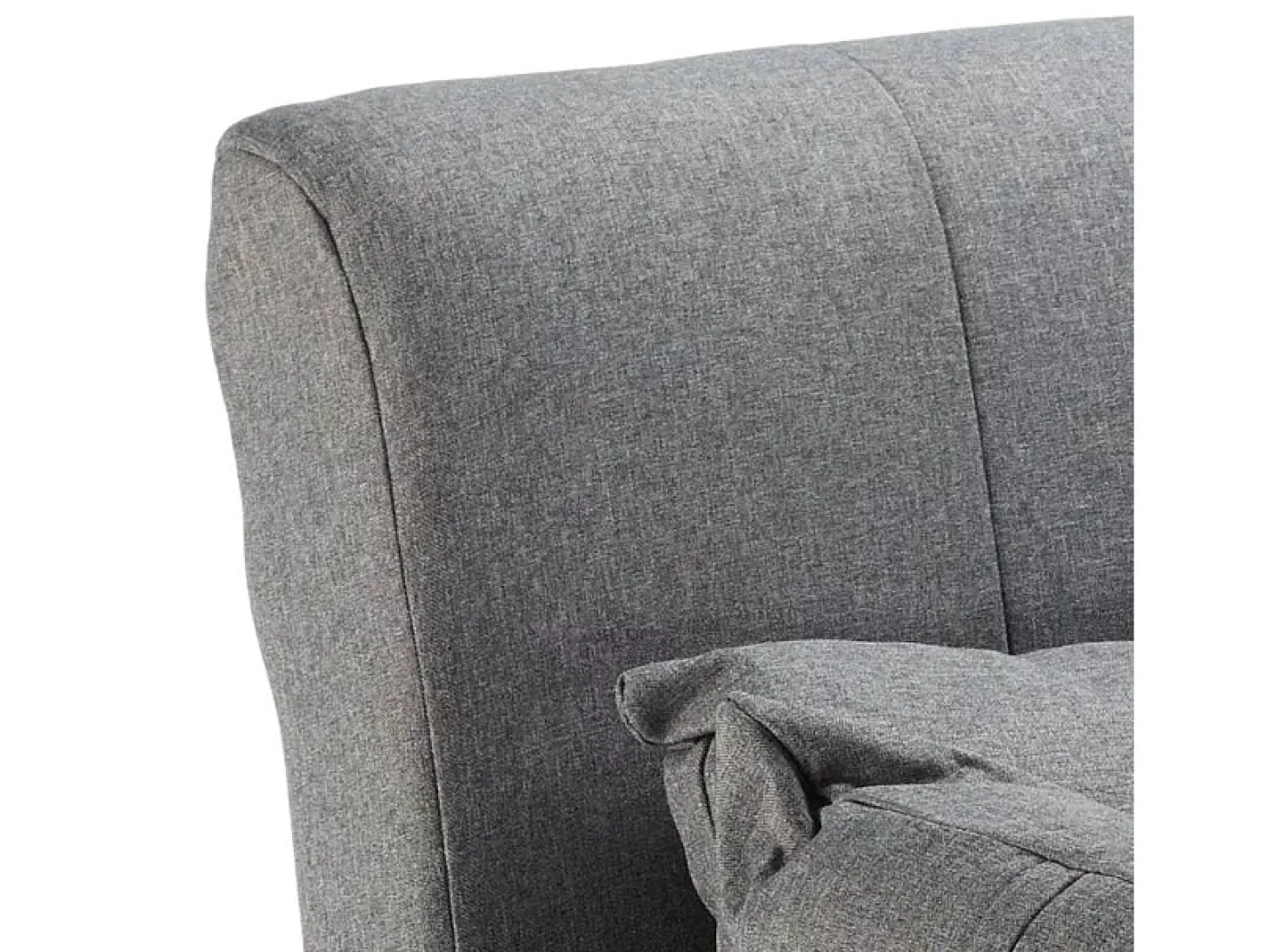Sillón Sofá Cama Plegable Reposabrazos de tela Deborah Twin Dos Plazas - Gris