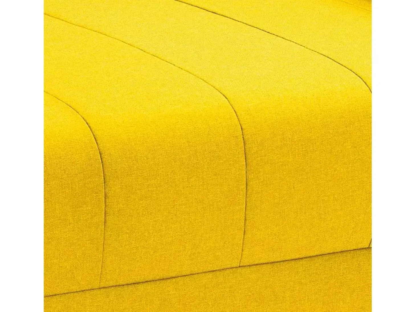 Sillón Sofá Cama Plegable Reposabrazos de tela Deborah Twin Dos Plazas - Amarillo