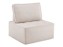Sillón, sofá individual con funda, puf para salón, dormitorio, habitación de invitados o habitación infantil, pequeño conjunto de asientos.