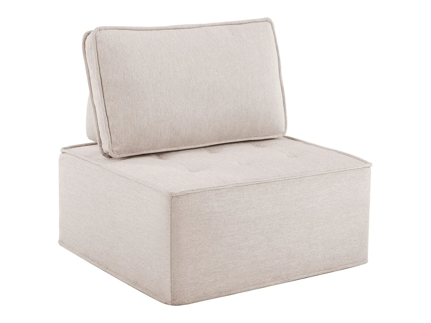 Sillón, sofá individual con funda, puf para salón, dormitorio, habitación de invitados o habitación infantil, pequeño conjunto de asientos.