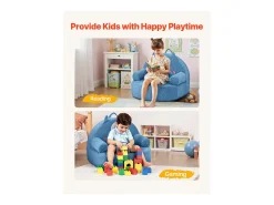 Sillón SucceBuy para Niños Cómodo Estilo Monstruo, Silla Infantil de Espuma con Reposabrazos, Sofá para Niños Pequeños Removible y Lavable, en Esponja 28D