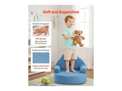 Sillón SucceBuy para Niños Cómodo Estilo Monstruo, Silla Infantil de Espuma con Reposabrazos, Sofá para Niños Pequeños Removible y Lavable, en Esponja 28D