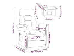 sillón Taupé 96,5 x 70,5 x 95 cm Microfibra