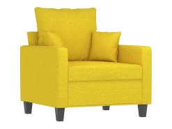 Sillón Tela Amarillo Claro 60 cm