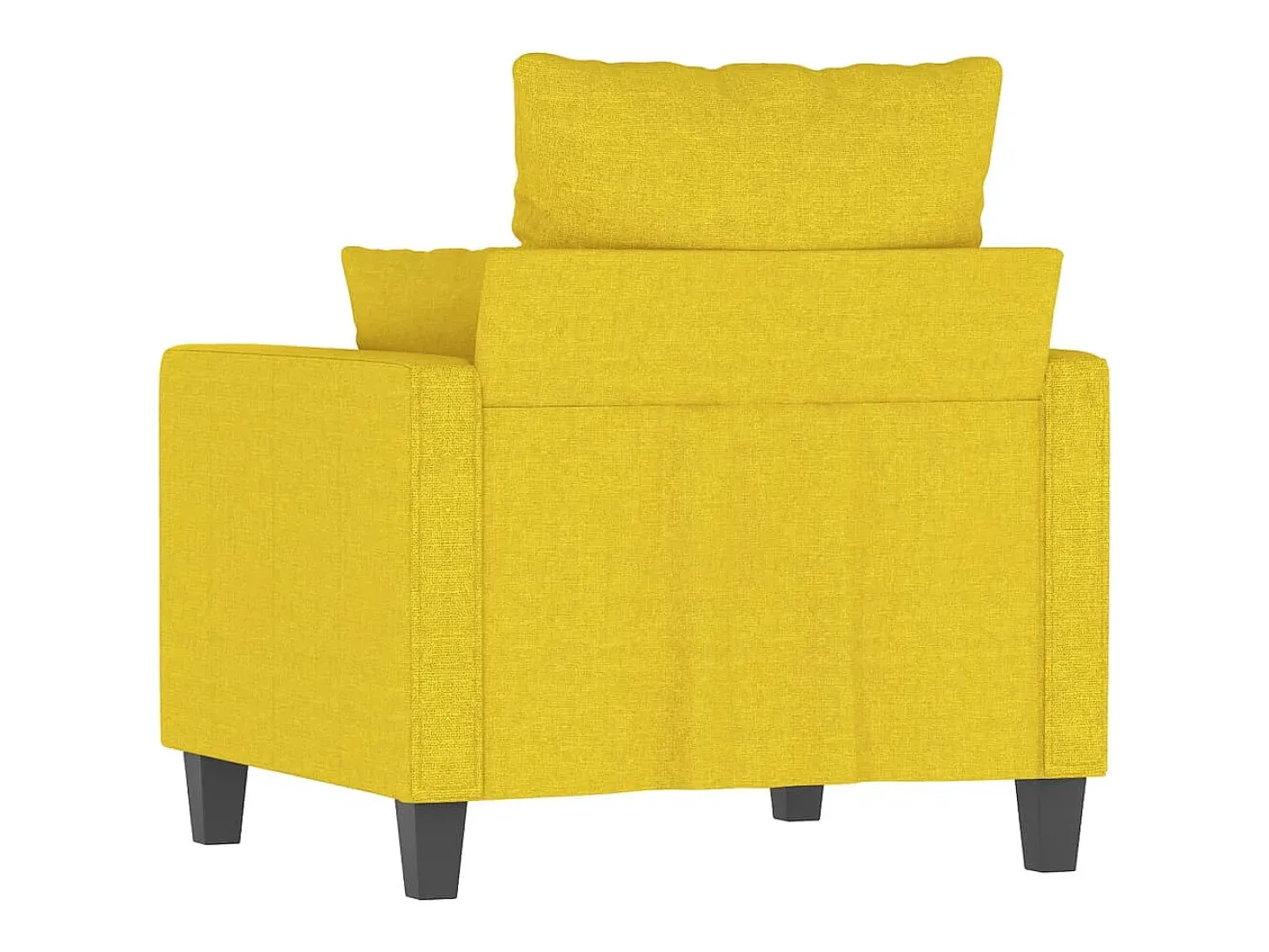 Sillón Tela Amarillo Claro 60 cm