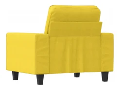 Sillón Tela Amarillo Claro 60 cm