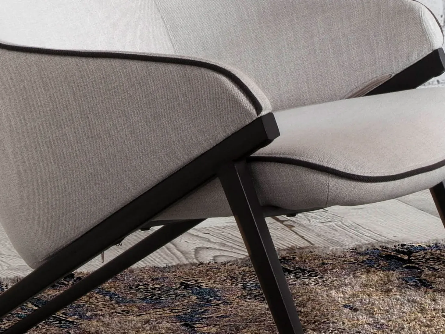 Sillón tela gris 5009 ANGEL CERDA