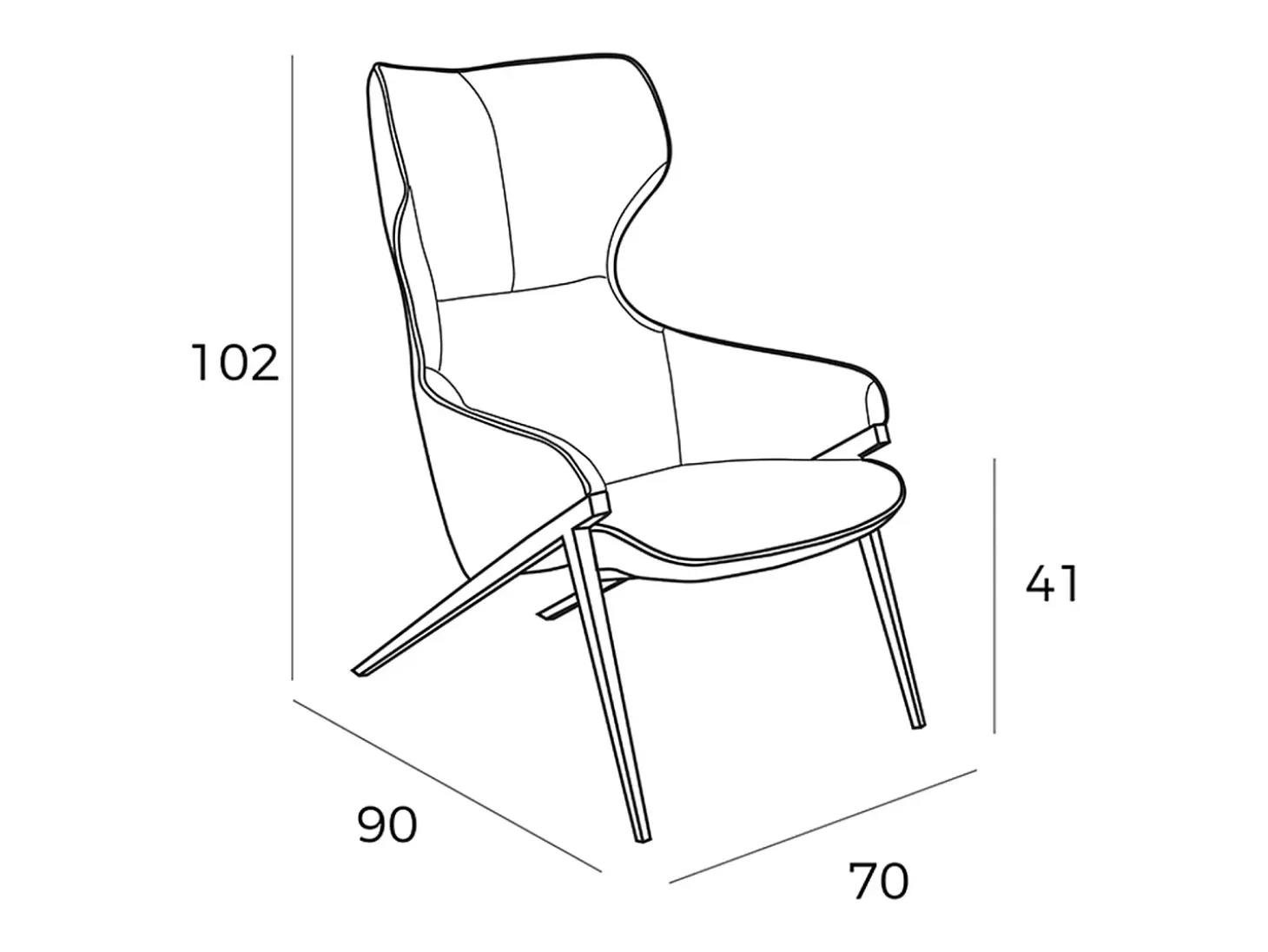 Sillón tela gris 5009 ANGEL CERDA
