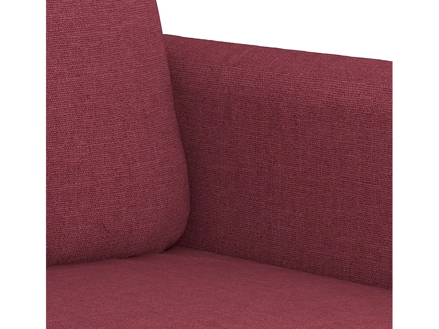 Sillón Tela Rojo Burdeos 60 cm