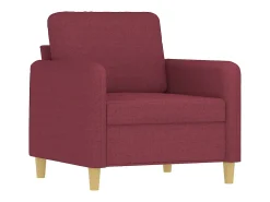 Sillón Tela Rojo Burdeos 60 cm