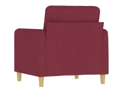 Sillón Tela Rojo Burdeos 60 cm