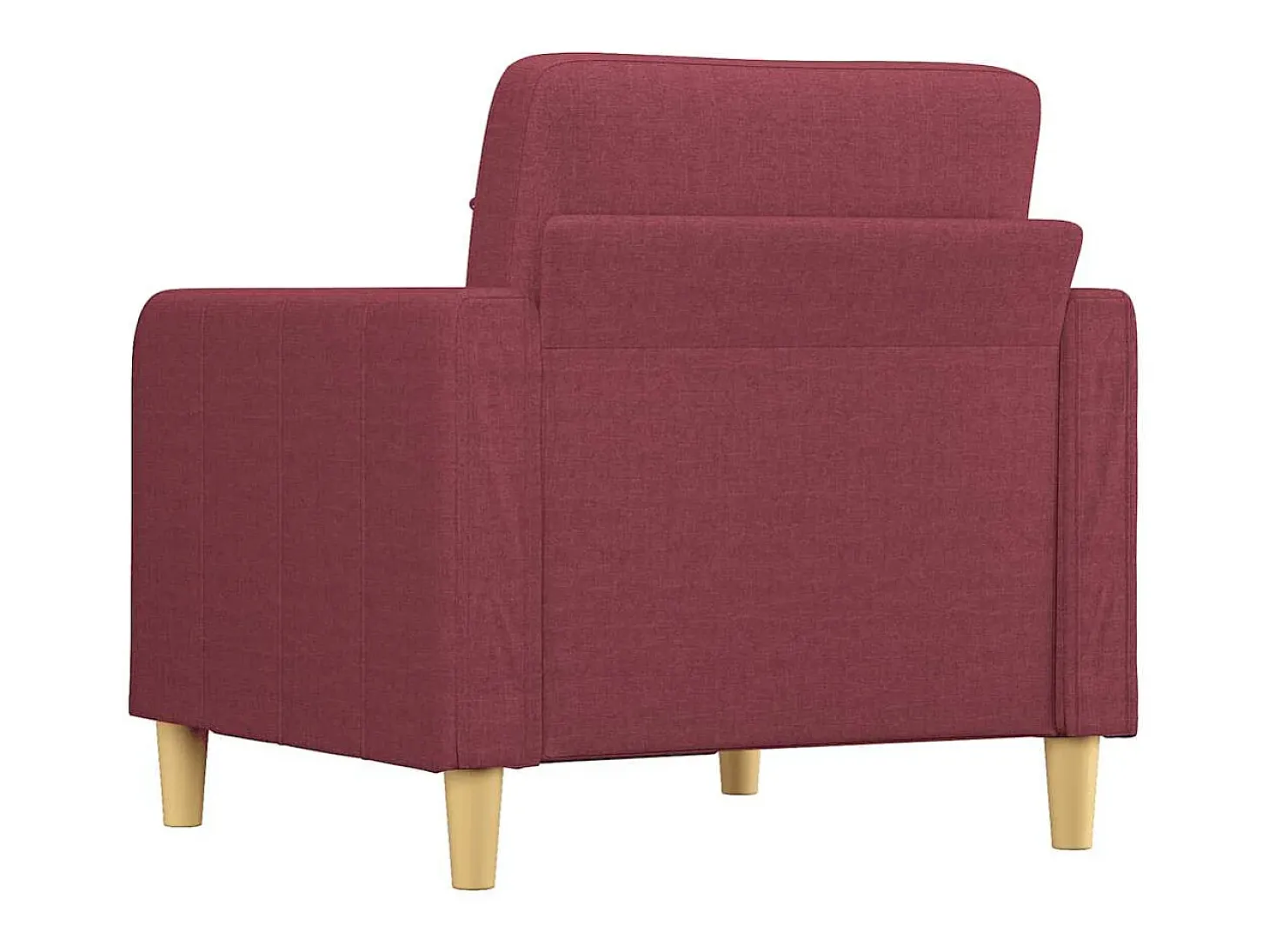 Sillón Tela Rojo Burdeos 60 cm