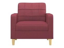 Sillón Tela Rojo Burdeos 60 cm