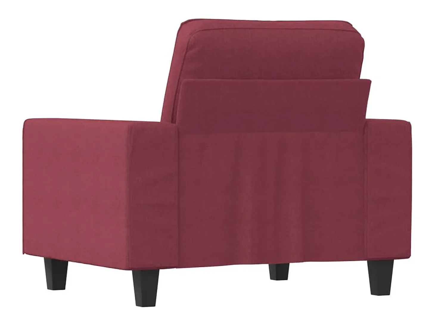 Sillón Tela Rojo Burdeos 60 cm