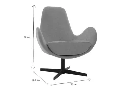 Sillón terciopelo amarillo mostaza ANDY