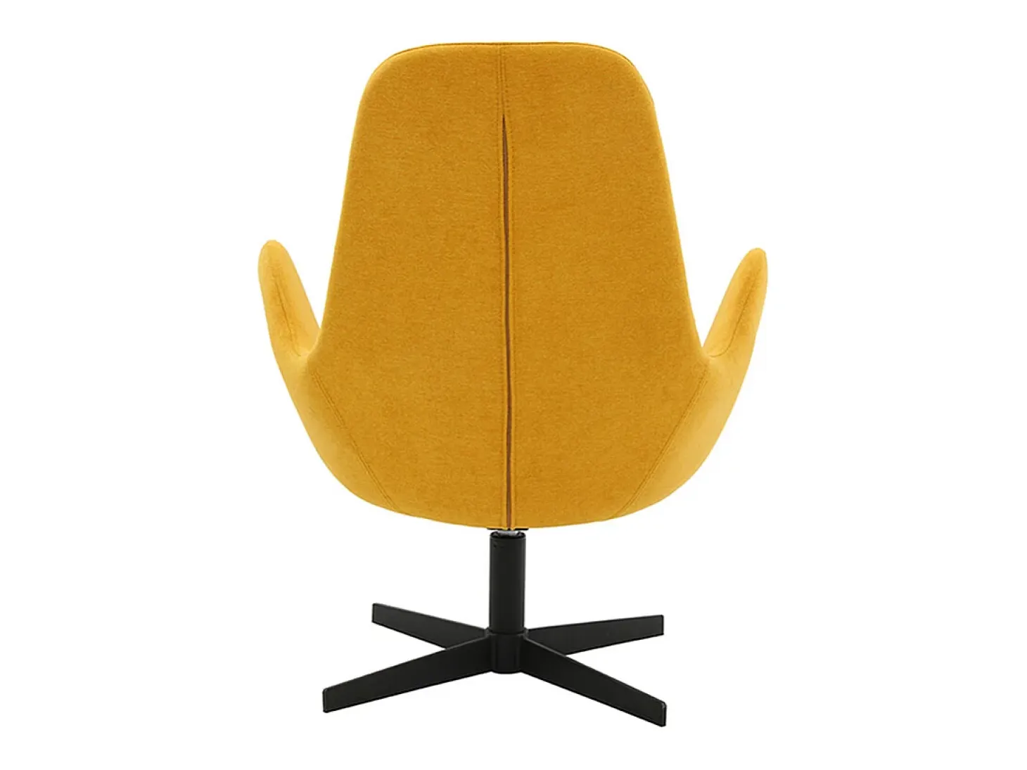 Sillón terciopelo amarillo mostaza ANDY