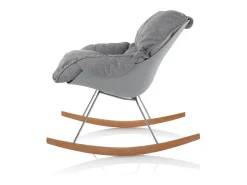 Sillón ZEN con mecedora gris