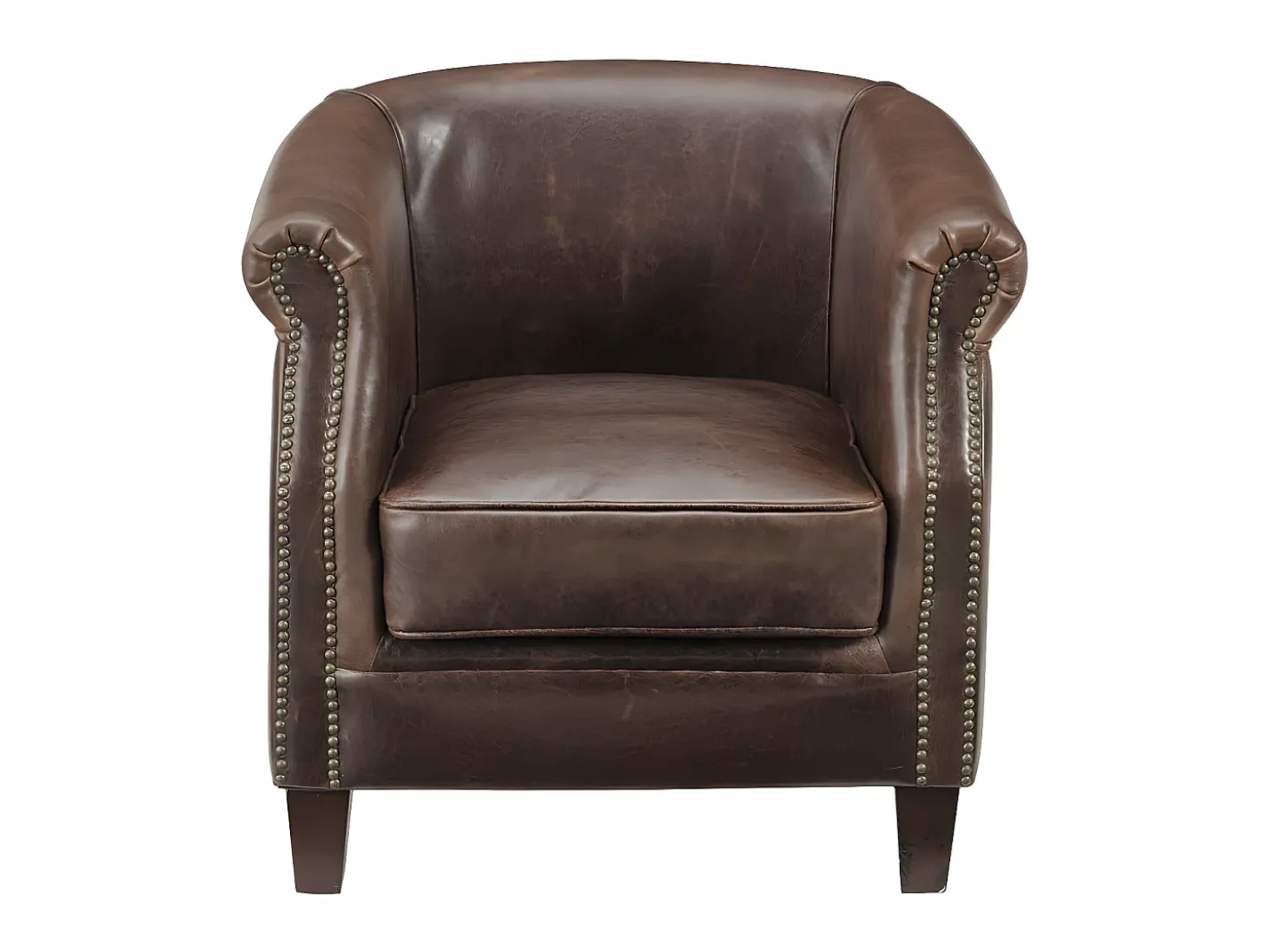 sillon club de piel envejecida ENGUERRAND