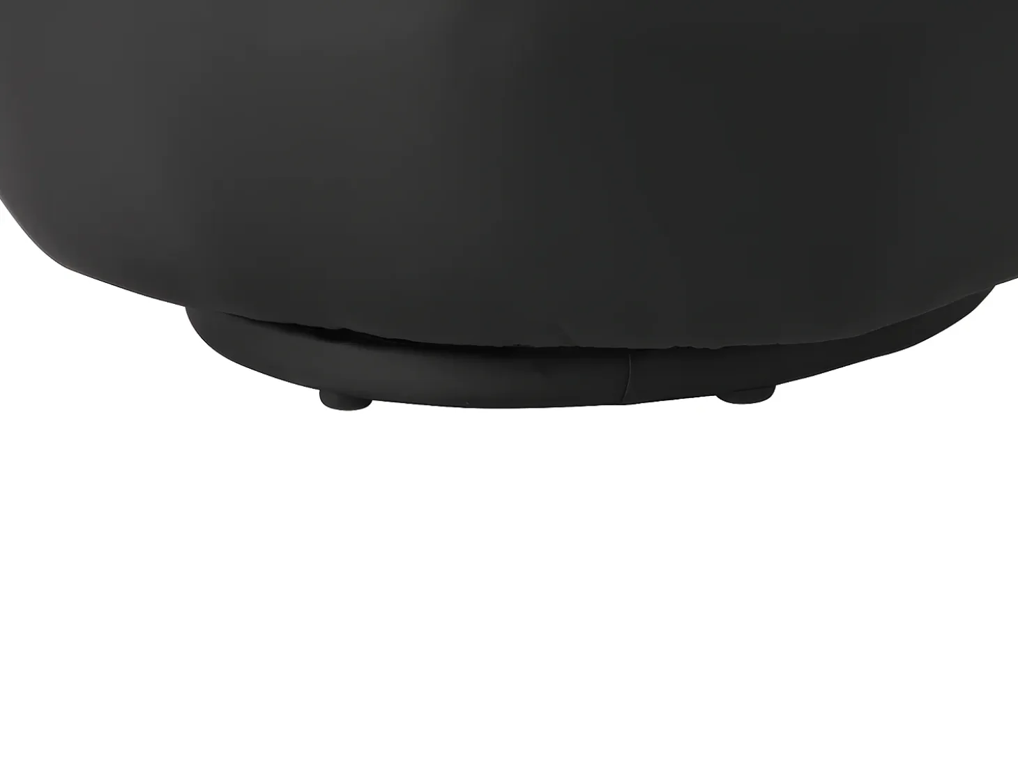 Sillon mano giratorio de piel sintetica en negro CATCHY